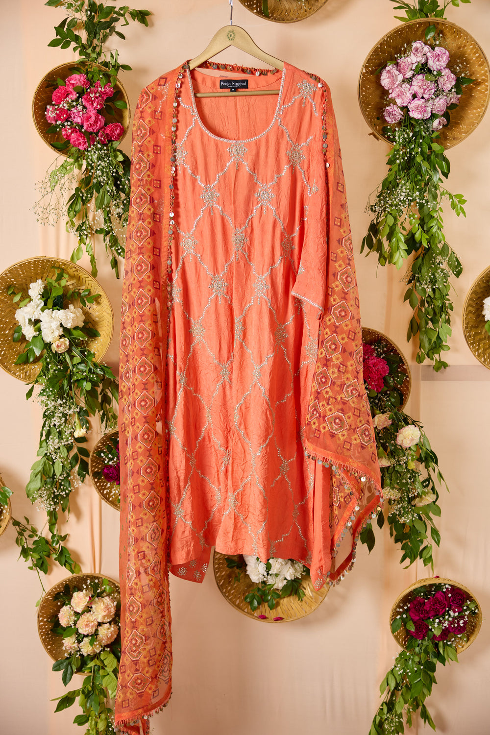 Gulshan Silk kurta with pants & dupatta
