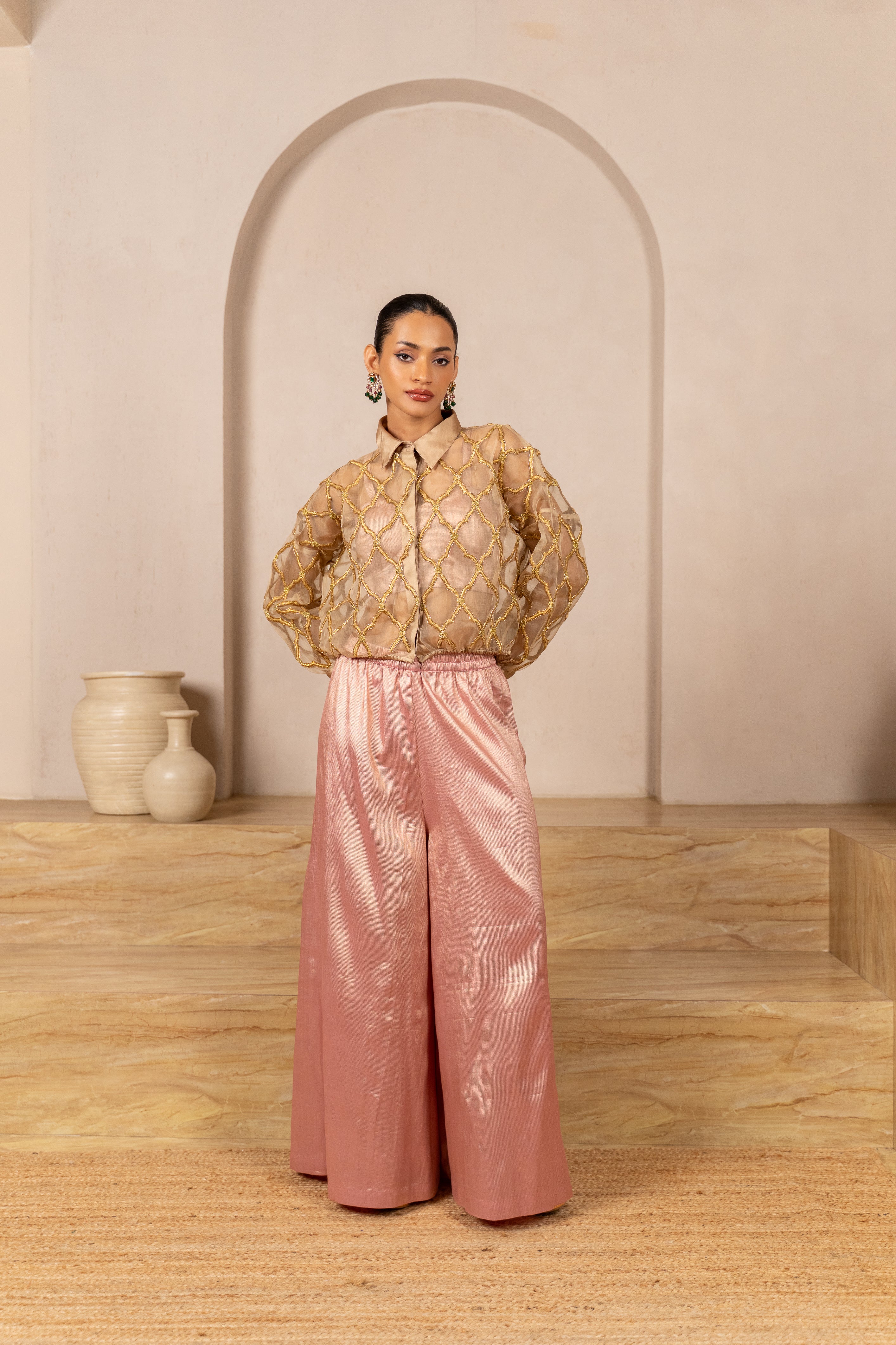 Organza Bomber Jacket with Inner