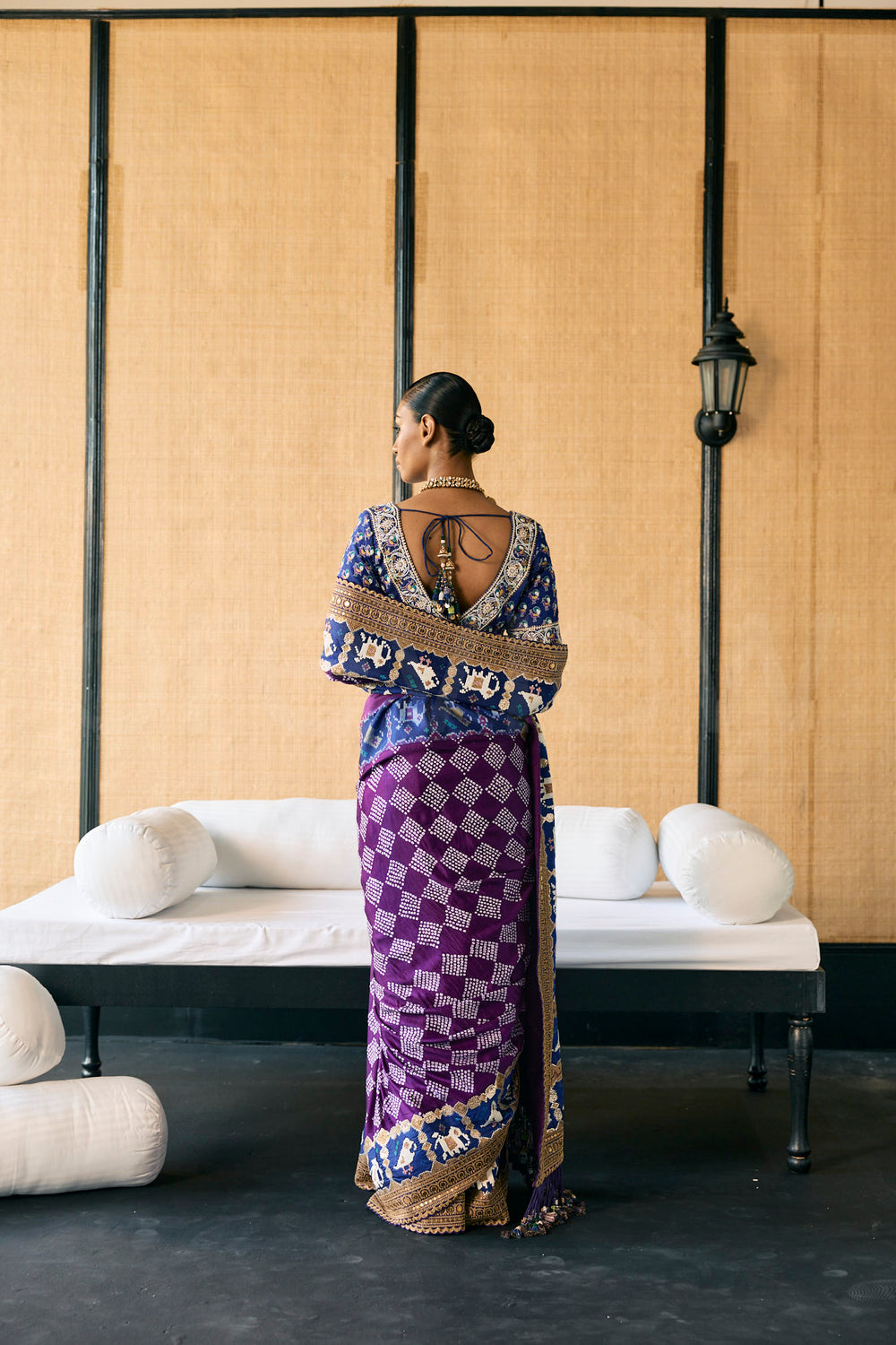 A blend of Bandhani tie-n-dye and Patola weave saree