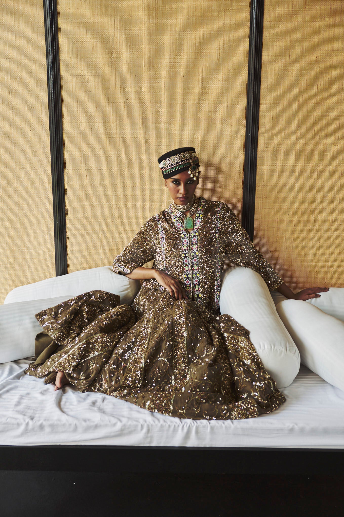 Shimmer Embroidery Lehenga set with jacket