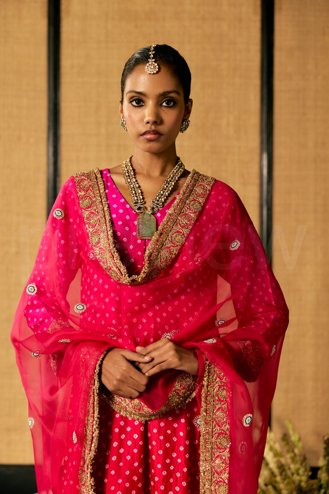 Thread & Sequin Embroidery kurta with delicate Marori & Bead & embroidery , pants & Dupatta