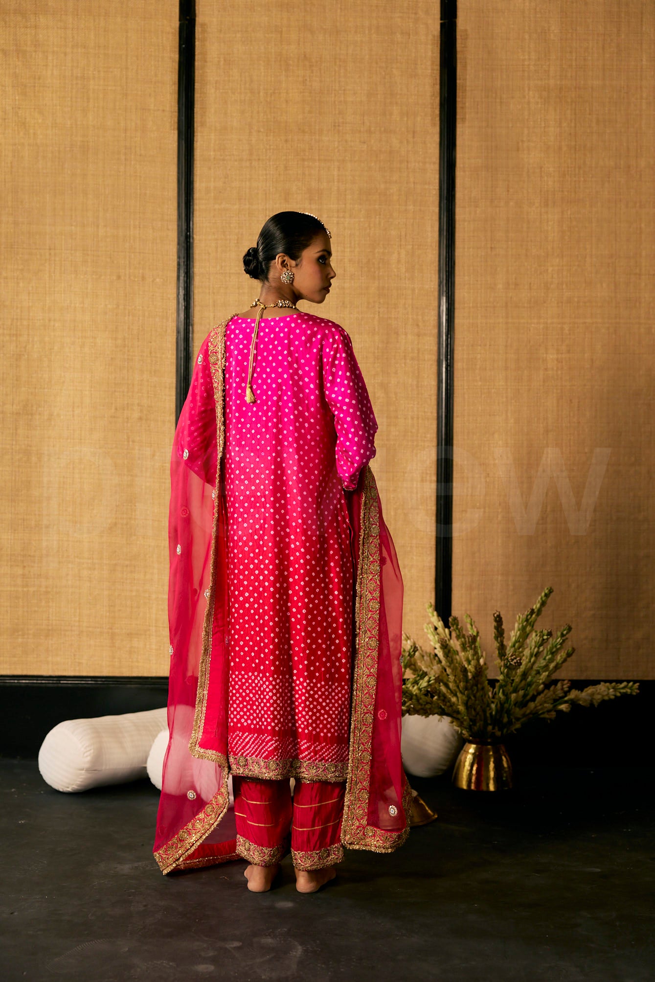 Thread & Sequin Embroidery kurta with delicate Marori & Bead & embroidery , pants & Dupatta