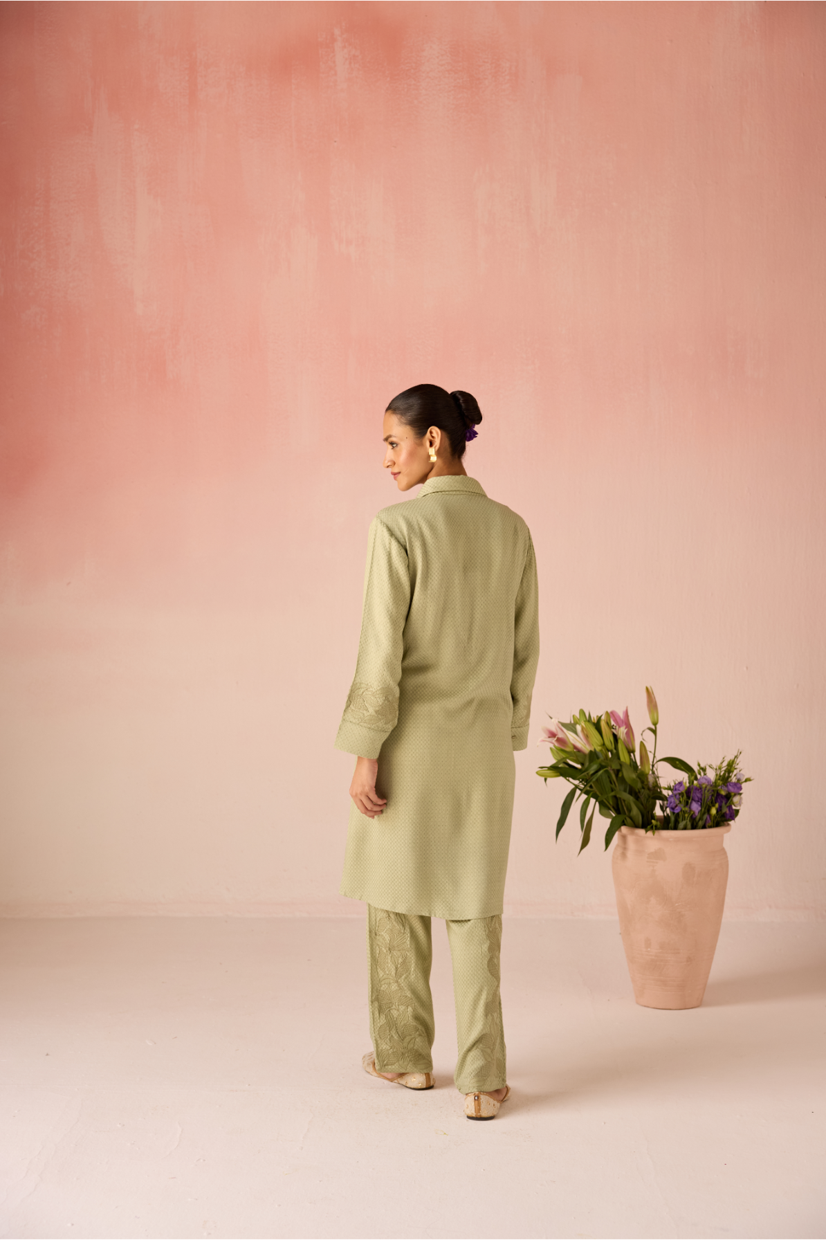 Sage Green Bahaara Co-ord Set
