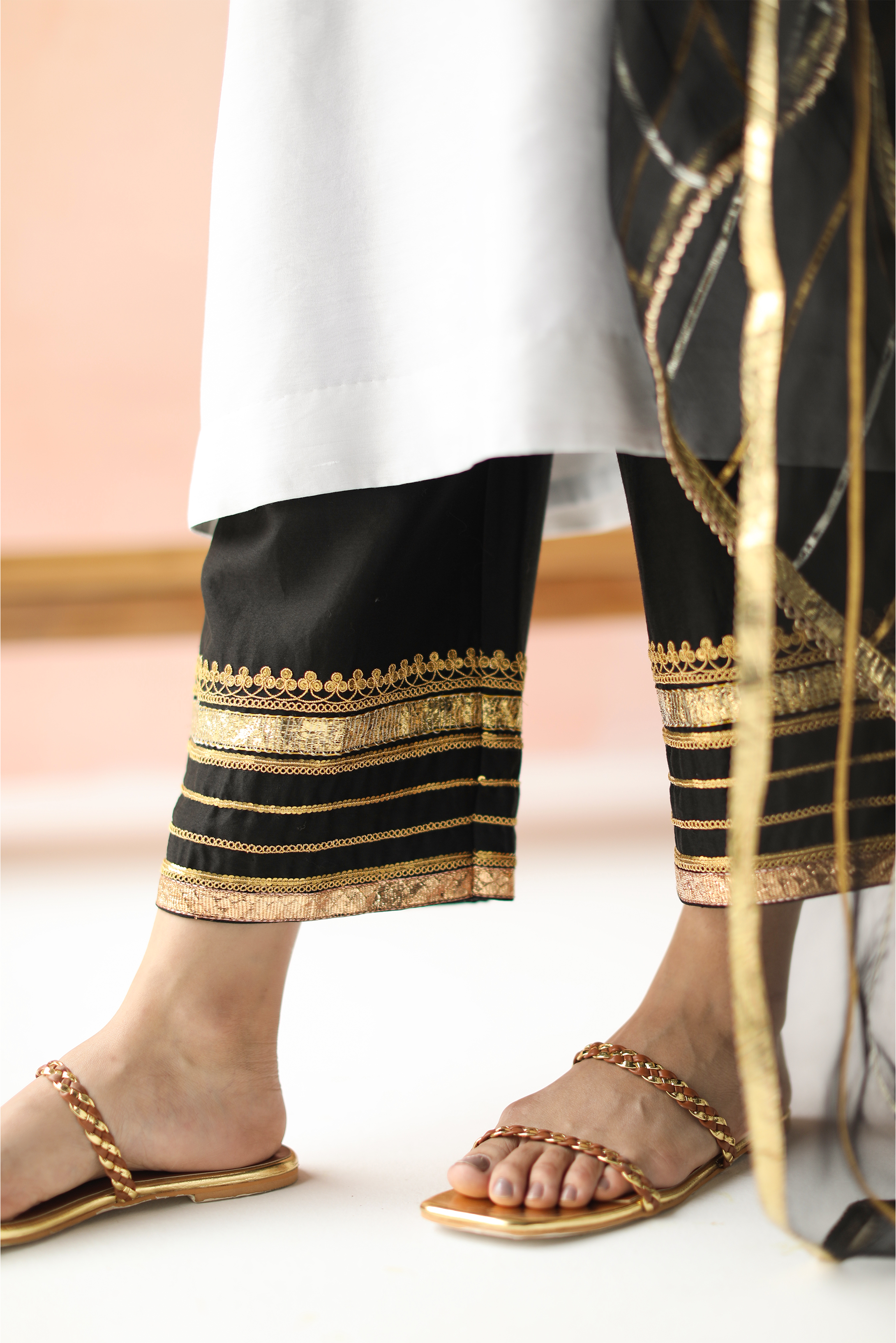 Kurta With Long Yoke & Pants