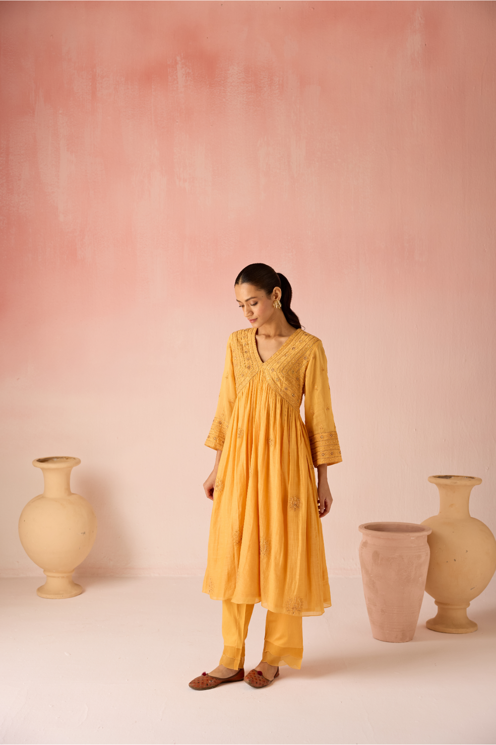 Amber Bahaara Flared Kurta Set