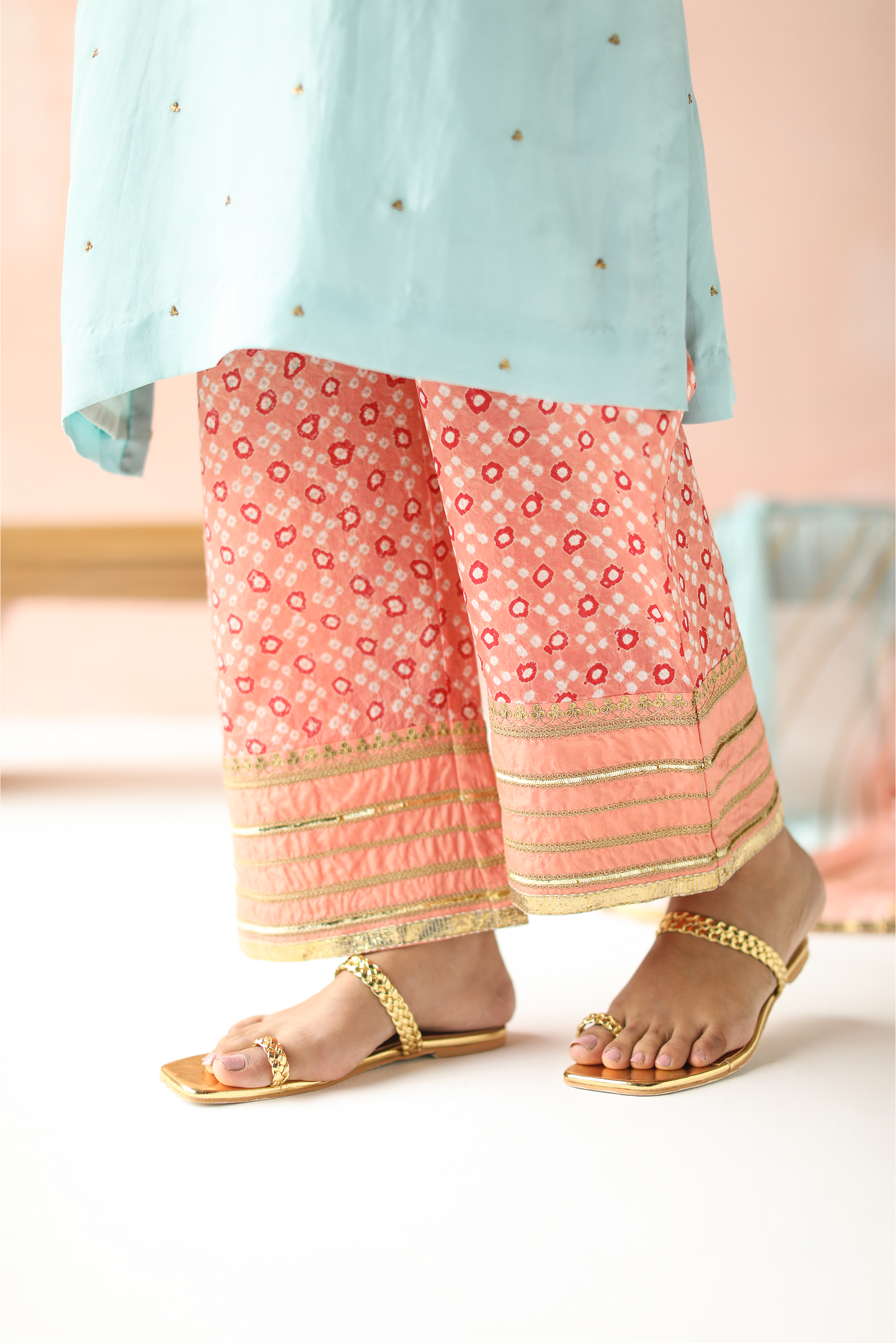 Kurta With Long Yoke & Pants