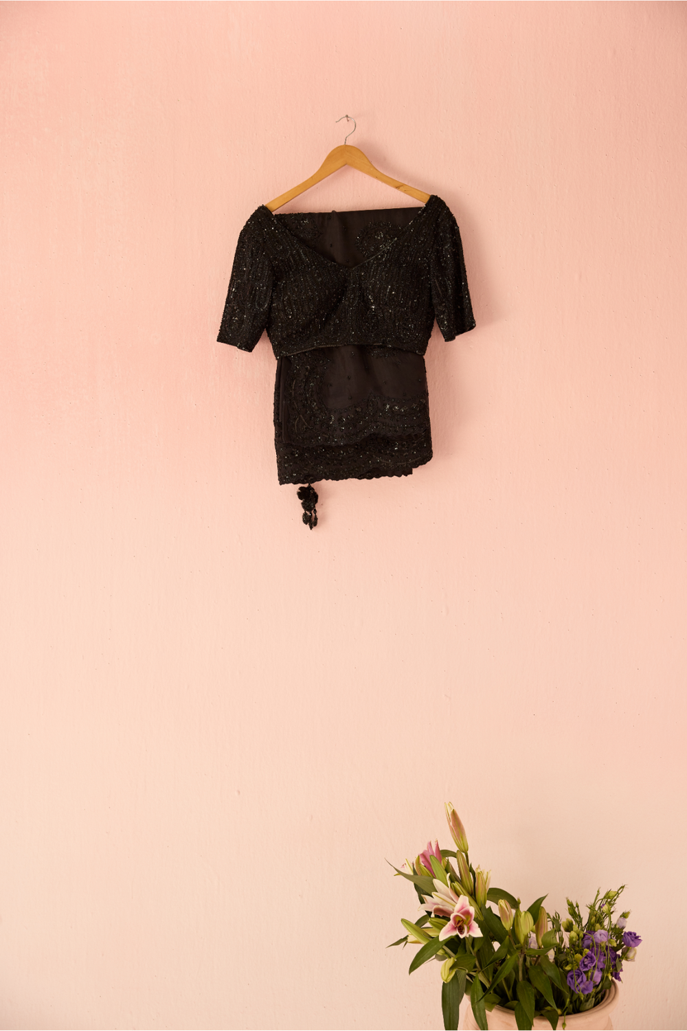 Black Bahaara Chanderi Silk Saree