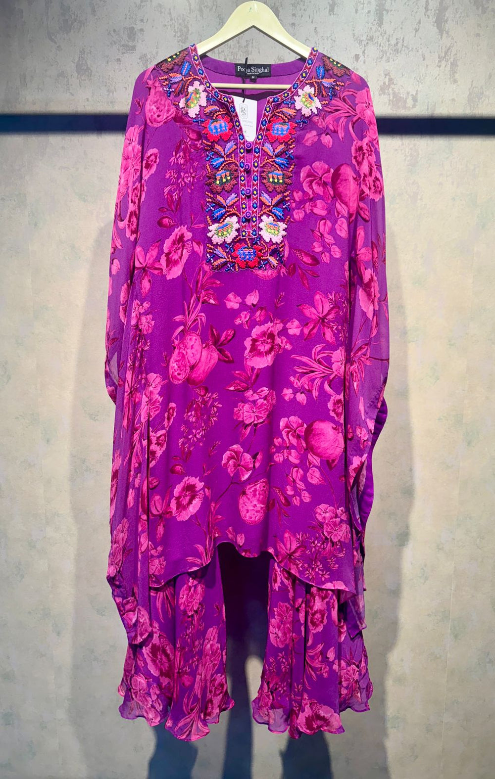 Kaftan kurta with Embroidery and Pallazos