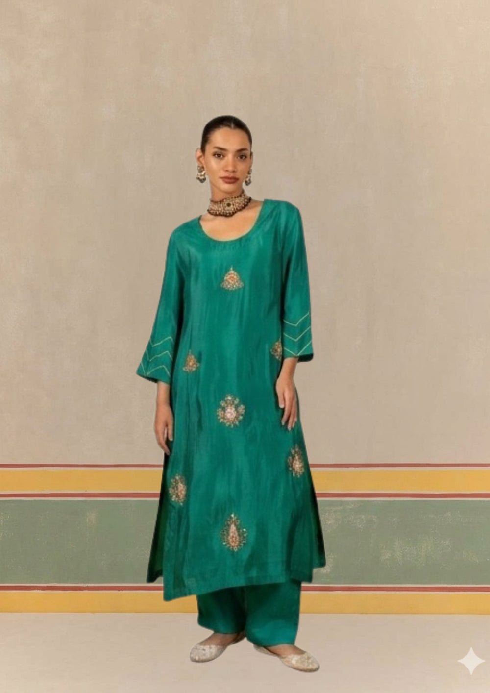 Chandi Antifit Blouse & saree in Organza (Copy)